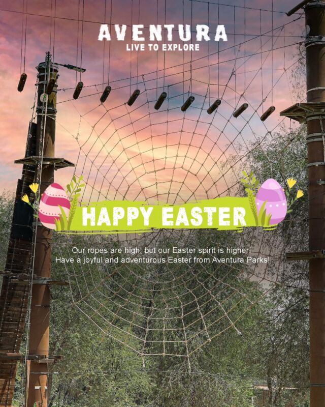 Wishing you a joyful Easter from all of us at Aventura Parks!

#AventuraParks #LivetoExplore #easter #eastersunday #dubaioutdoors #AdventurePark