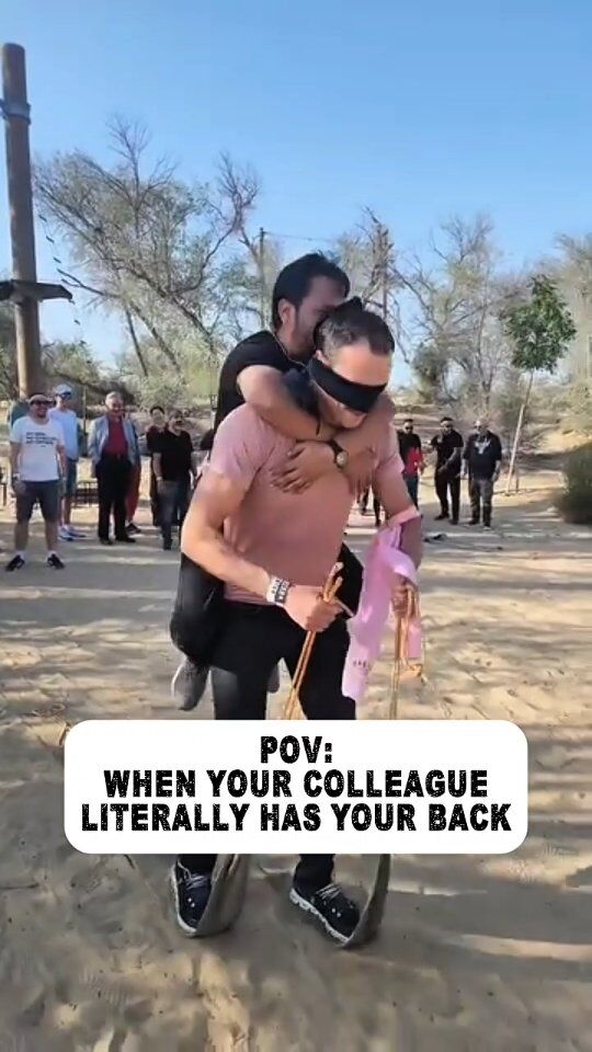 POV: When your colleague literally has your back

Ready for a team-building experience like no other? Build your tribe with Aventura Parks!

Book in Advance! BUILD YOUR TRIBE — with Aventura.

📞 ‪‪‪‪+971 553654763‬‬‬‬
📧 corporates@aventuraparks.com

#TeamBuilding #AventuraParksDubai #LiveToExplore #employeeengagement #outdooradventures #uaebusiness